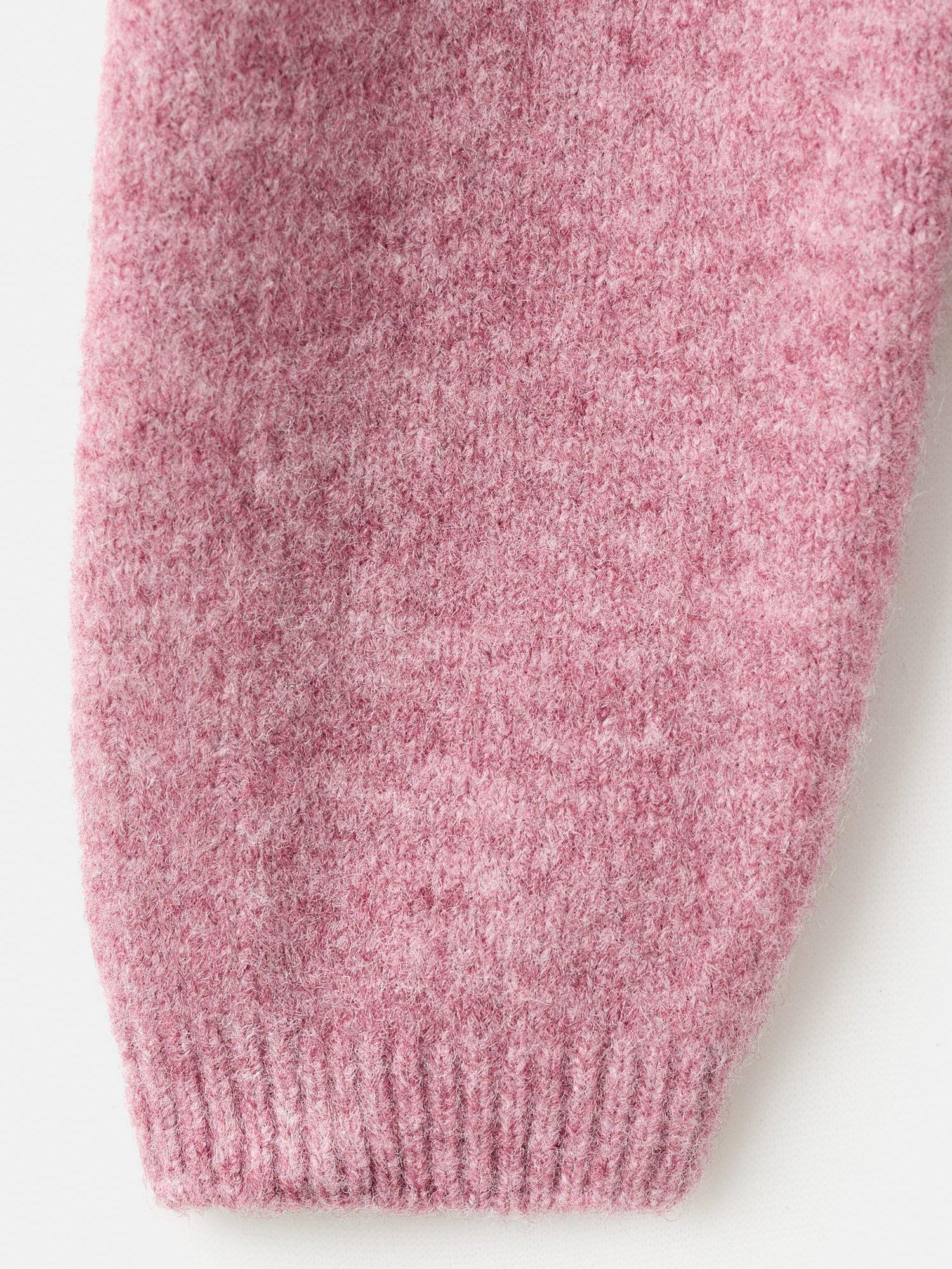 Product image 3 of 4, which shows Mango Kids' Agnes Round Neck Sweater, Pink, 5-6 years