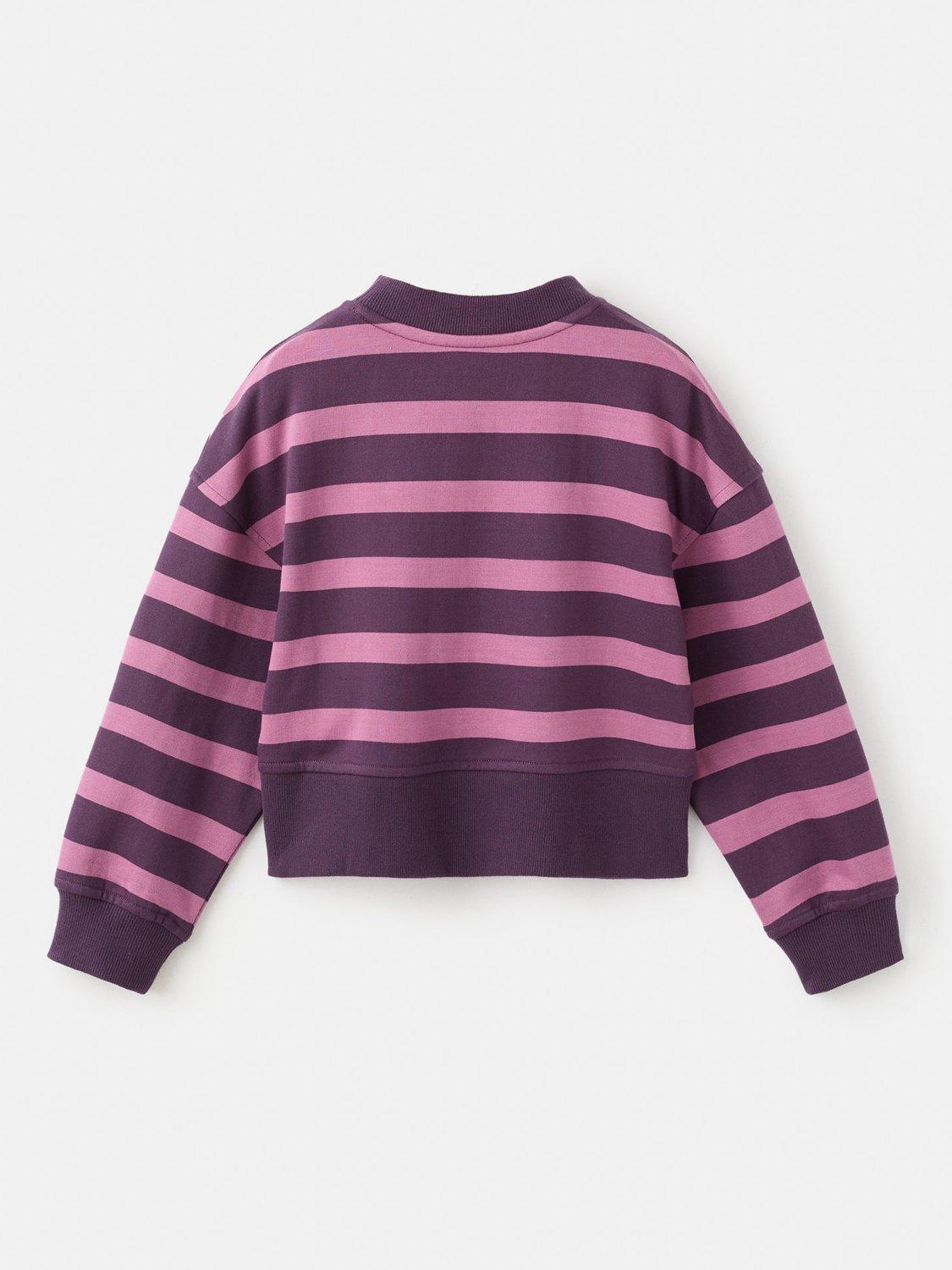 Product image 2 of 4, which shows Mango Kids' Fresa Sweatshirt, Purple, 11-12 years