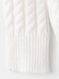 Mango Kids' Aspen Chunky Knit High Neck Sweater - view 2, Natural White