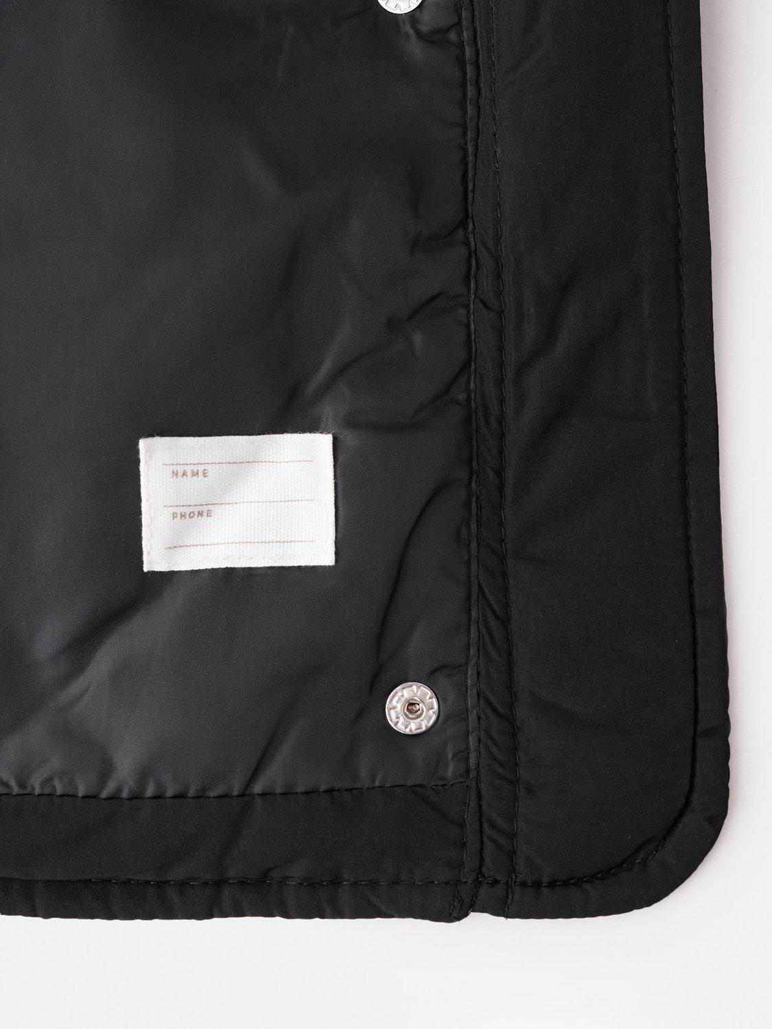 Product image 3 of 4, which shows Mango Kids' Pia Quilted Hooded Coat, Black, 10 years