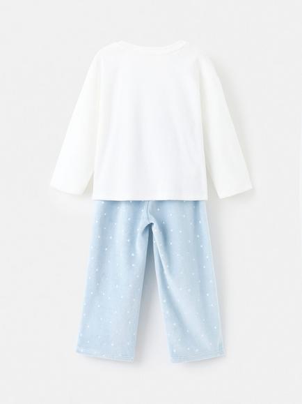 Mango Kids' Polar Bear Pyjama Set, White/Blue - view 2, White/Blue