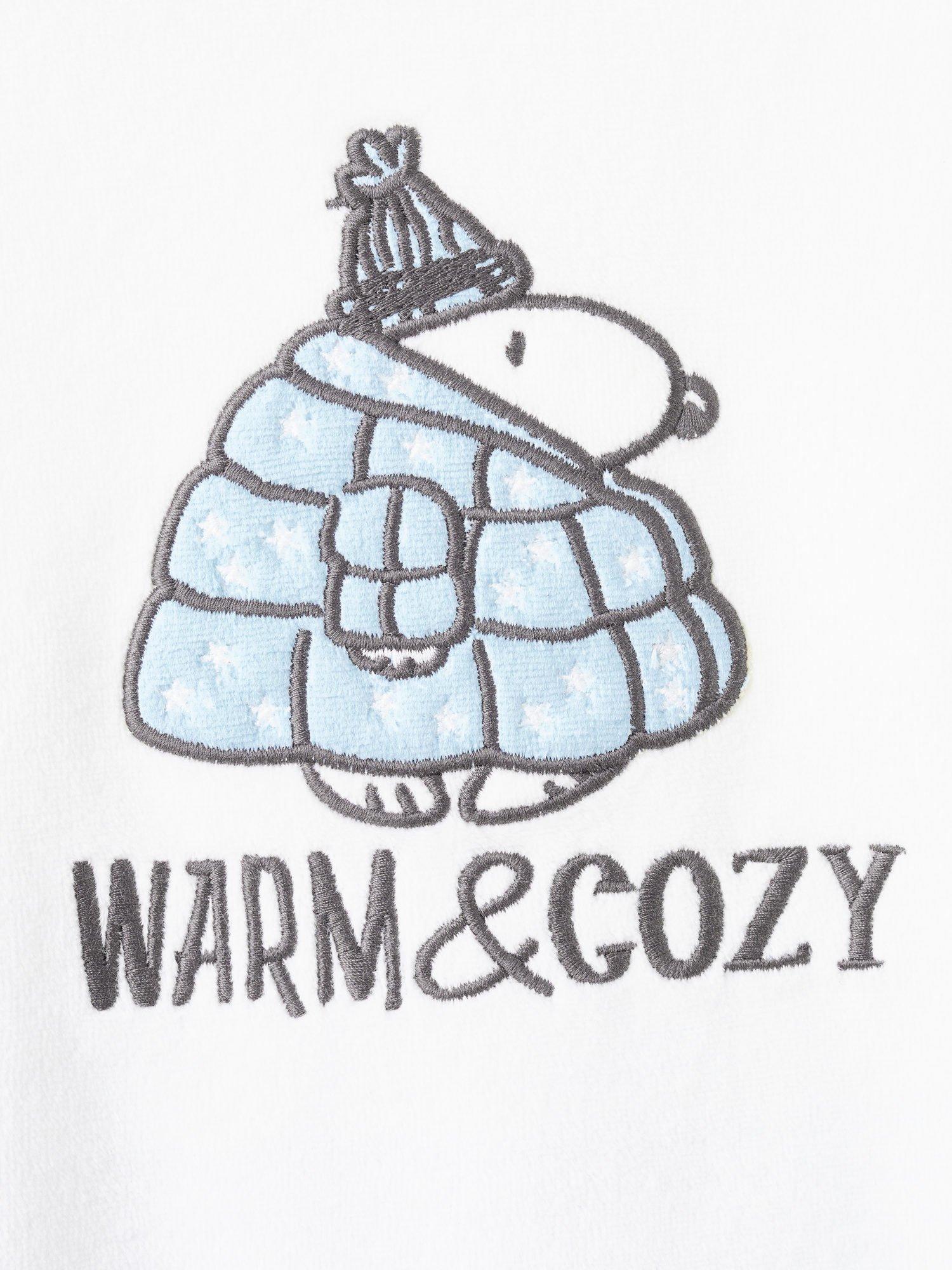 Product image 4 of 4, which shows Mango Kids' Polar Bear Pyjama Set, White/Blue, 12-18 months