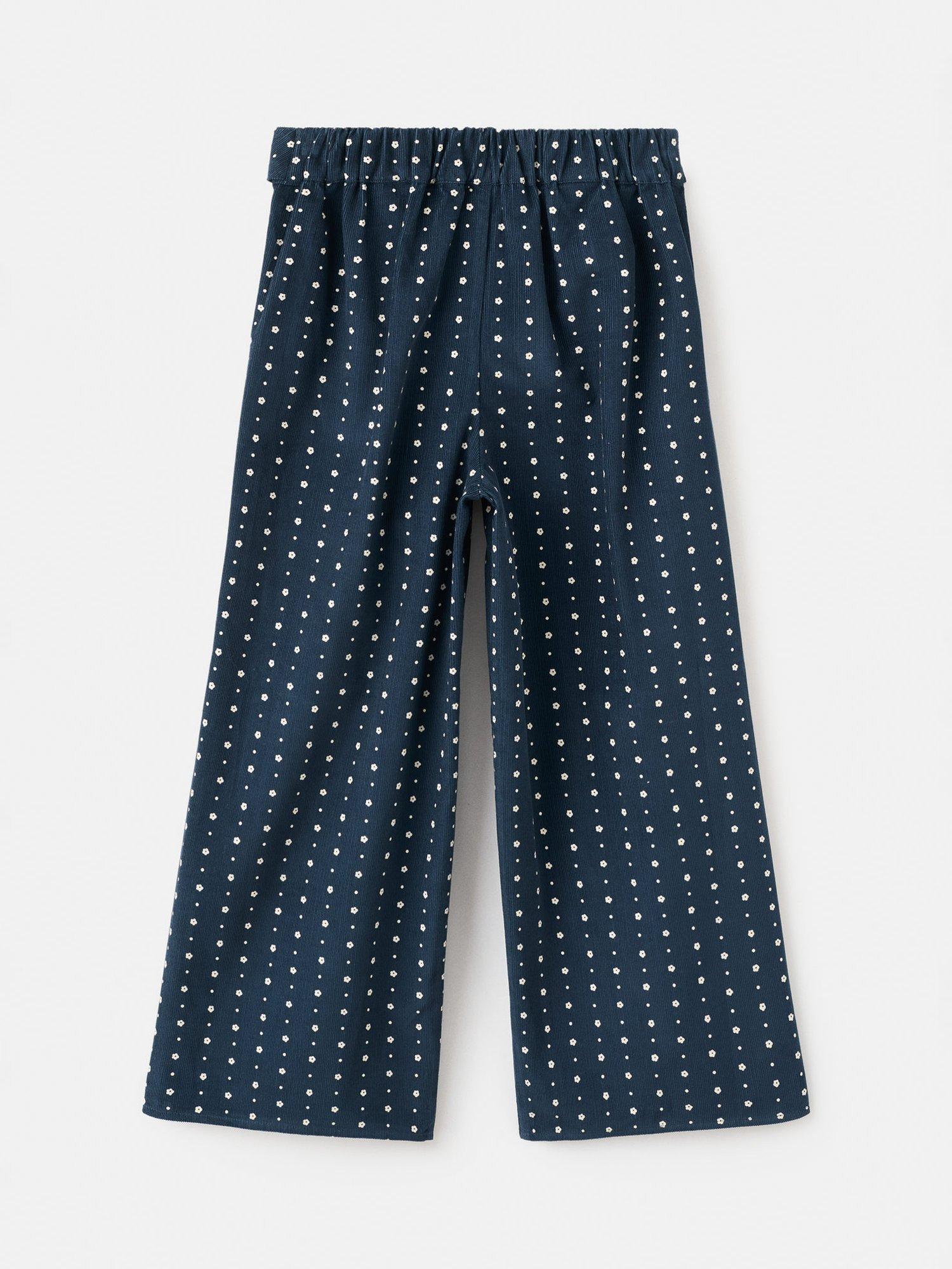 Product image 2 of 4, which shows Mango Kids' Odette Trousers, Navy, 11-12 years