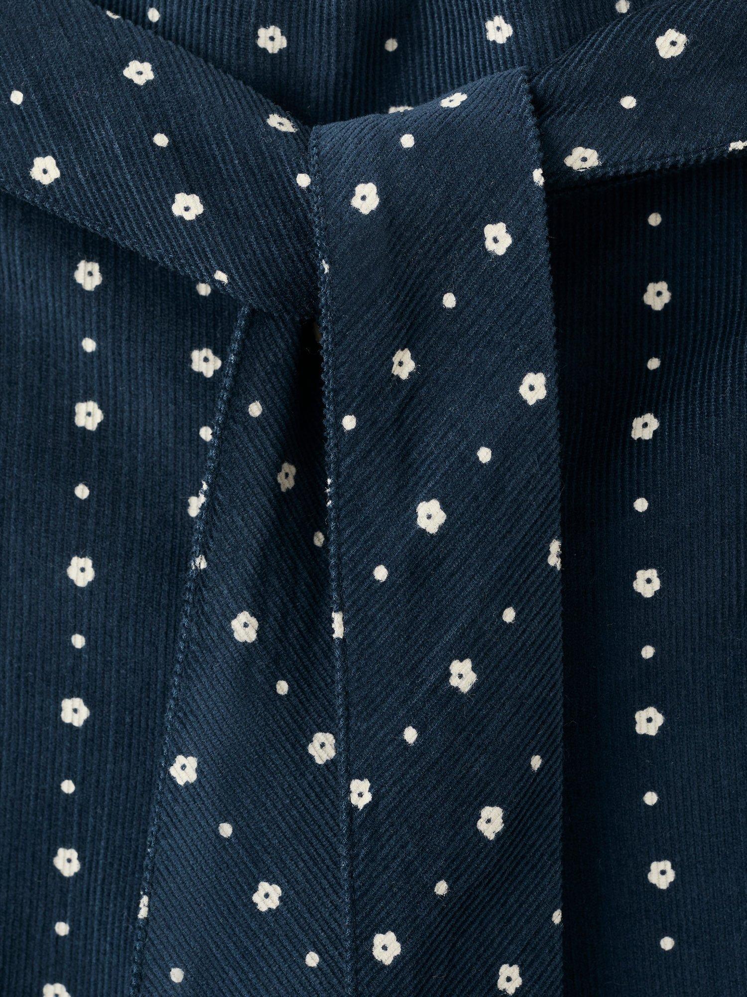 Product image 4 of 4, which shows Mango Kids' Odette Trousers, Navy, 11-12 years