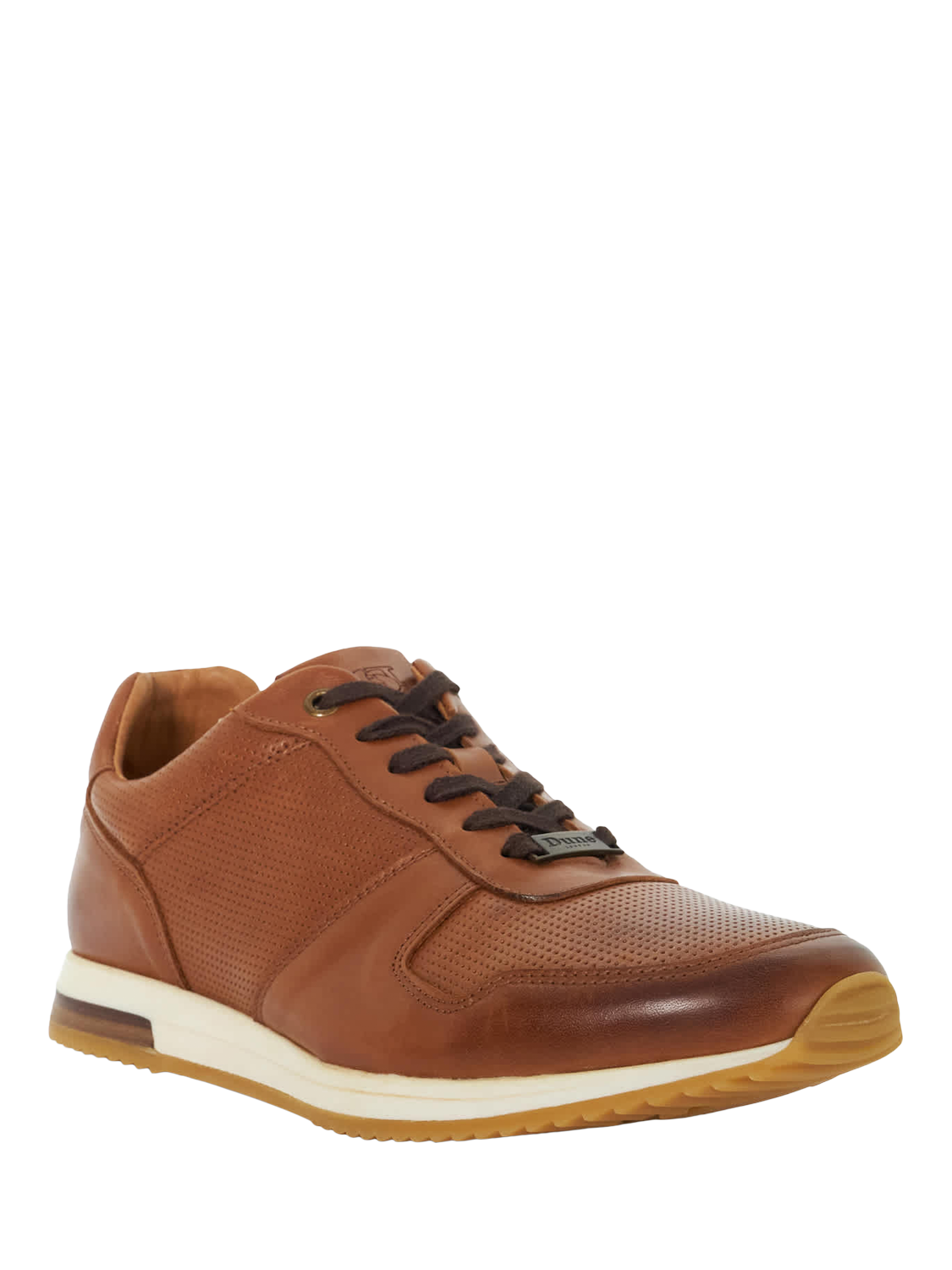 Product image 2 of 5, which shows Dune London Trilogy Suede Wide Fit Trainers, Tan, EU40
