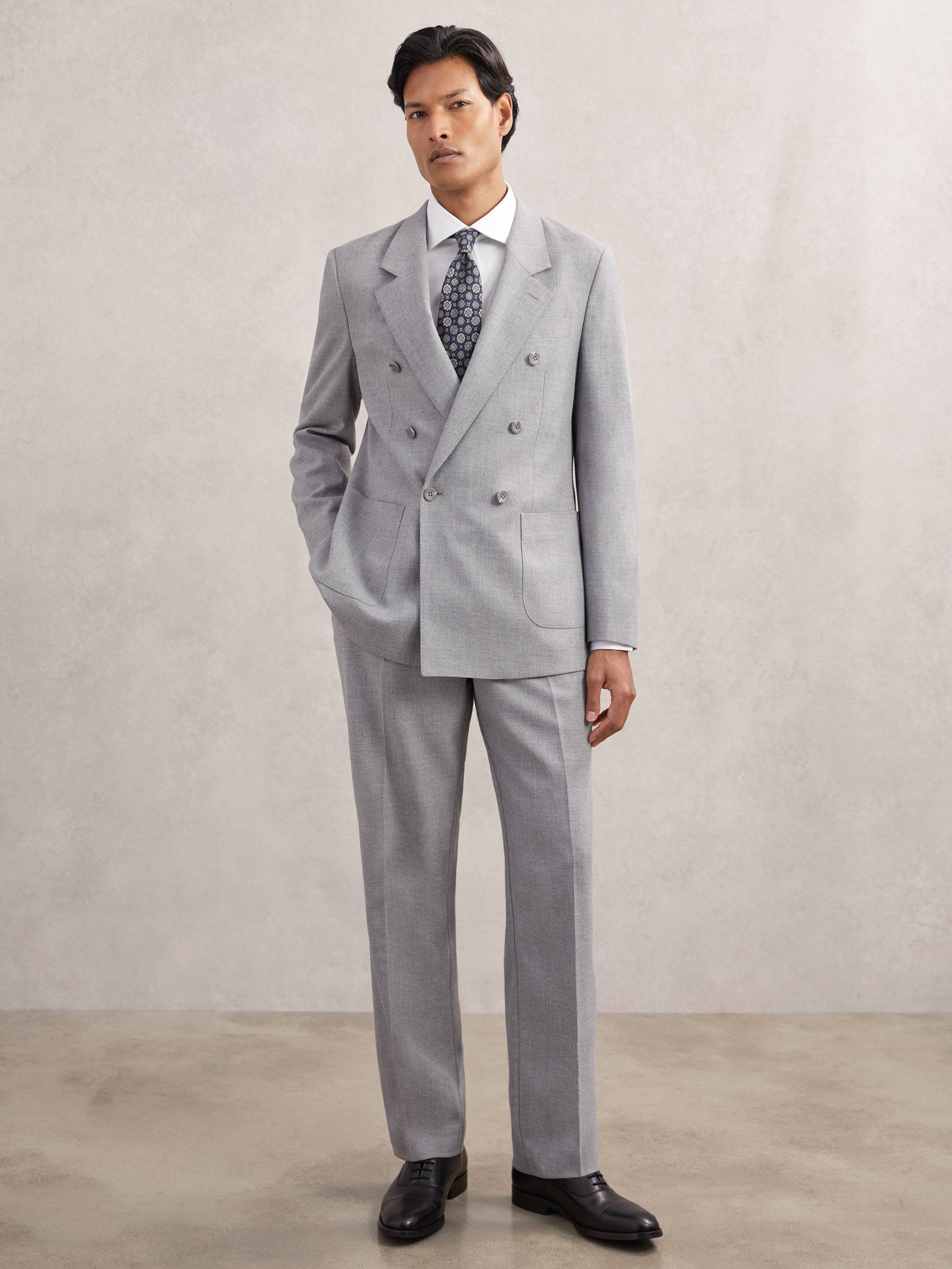 Product image 4 of 5, which shows Reiss Bishopsgate Cotton Blend Shirt, White, XS