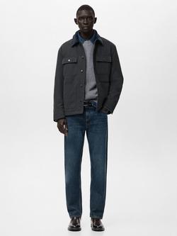 Mango Stark Utility Jacket, Charcoal - view 2, Charcoal
