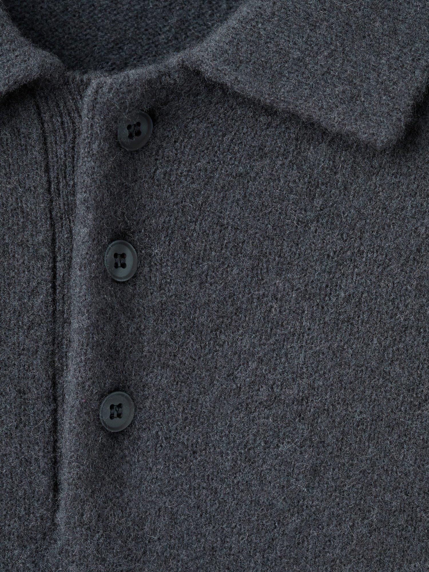 Product image 8 of 8, which shows Mango Lotuss Long Sleeve Polo Shirt, Navy Blue, XL