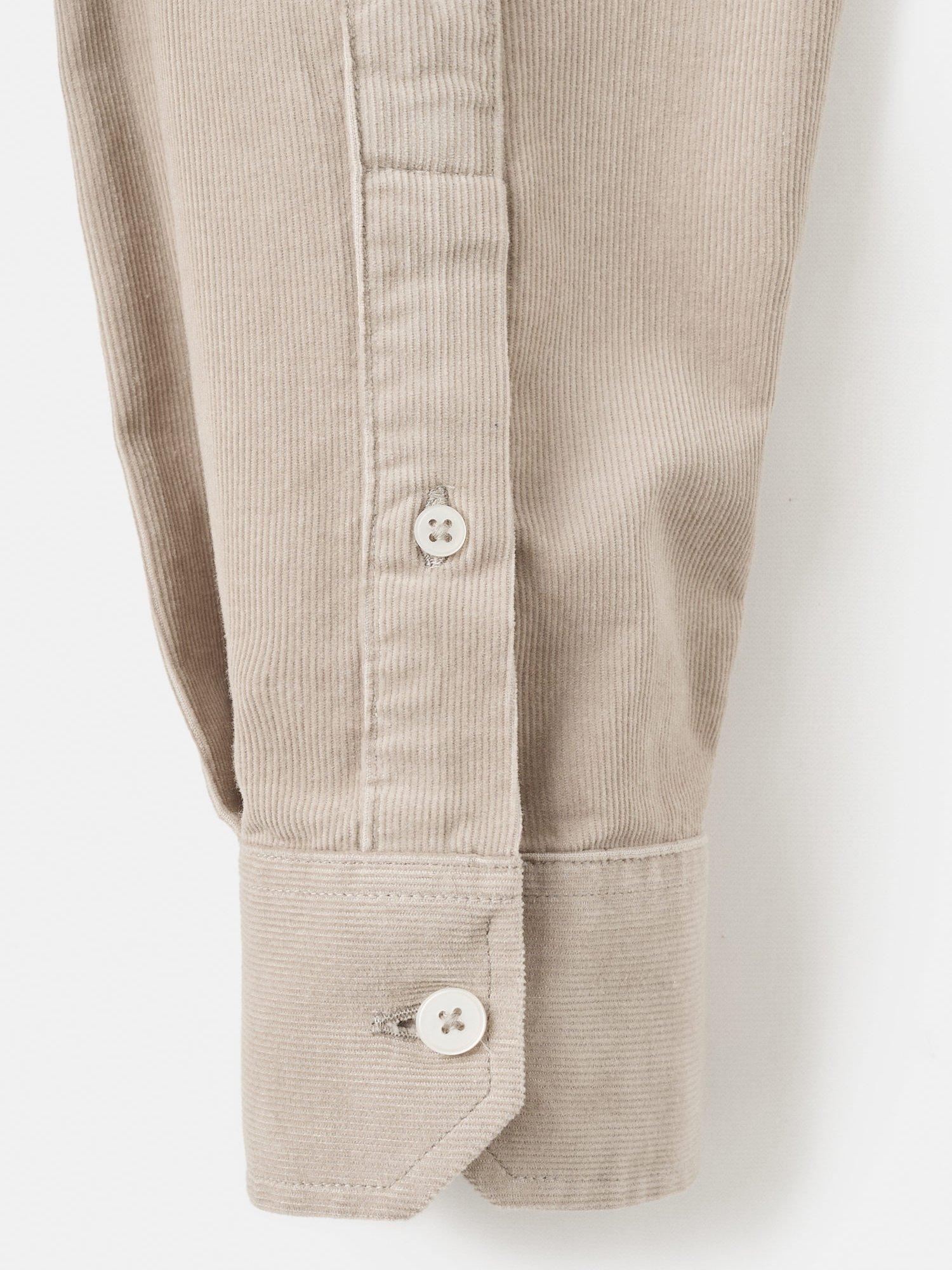 Product image 5 of 8, which shows Mango Tadi Cotton Long Sleeve Collar Shirt, Light Beige, L