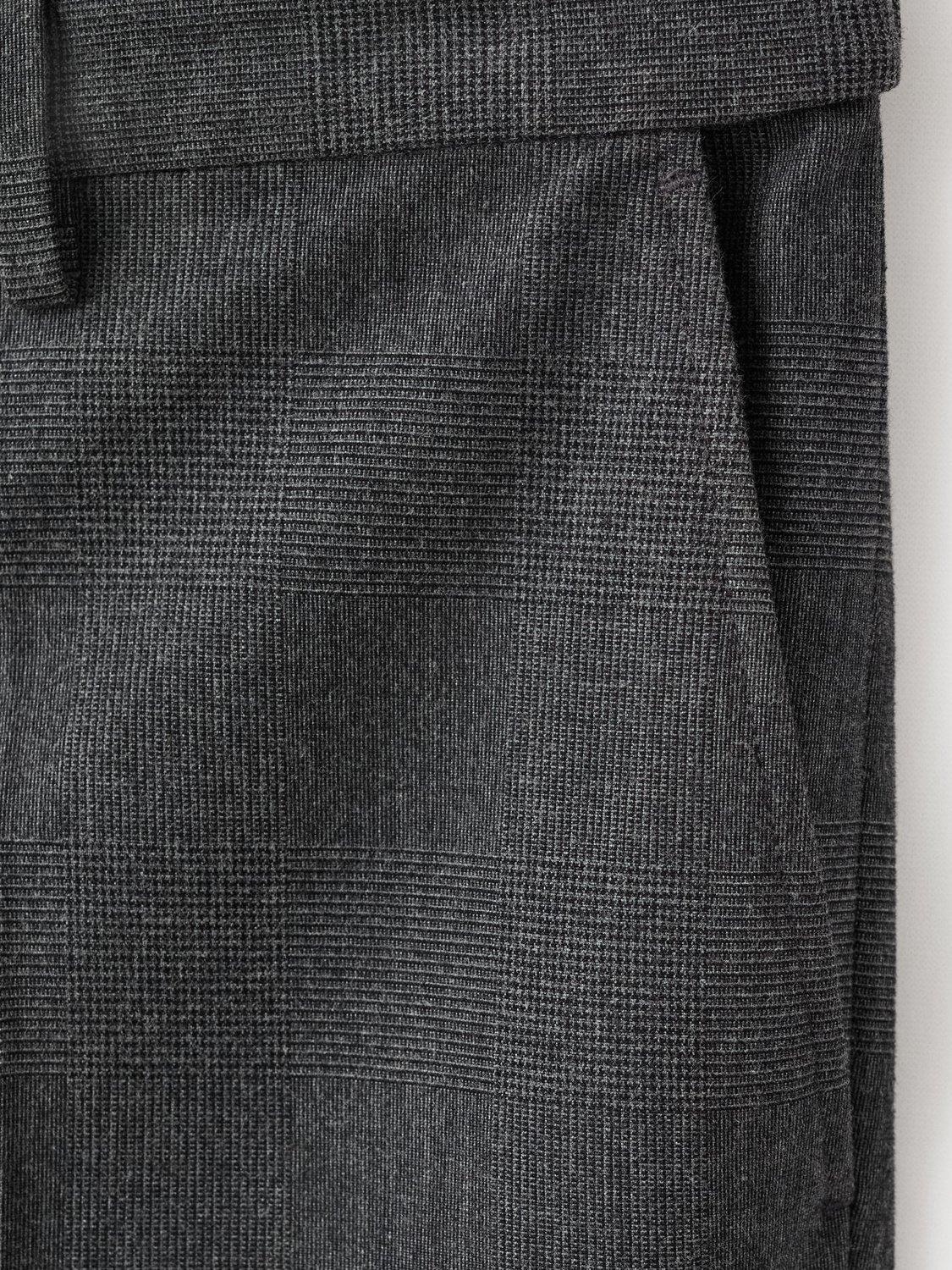 Product image 8 of 8, which shows Mango Brest Cotton Blend Straight Tailored Trousers, Dark Grey, 30