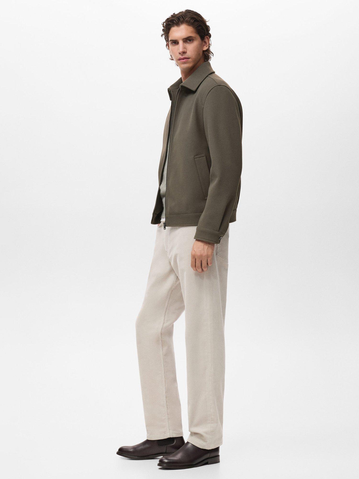 Product image 7 of 8, which shows Mango Pompeia Corduroy Trousers, Light Beige, 31