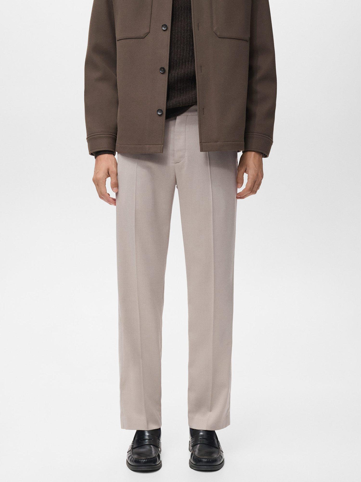 Product image 1 of 8, which shows Mango Savoir Trousers, Light Beige, 30