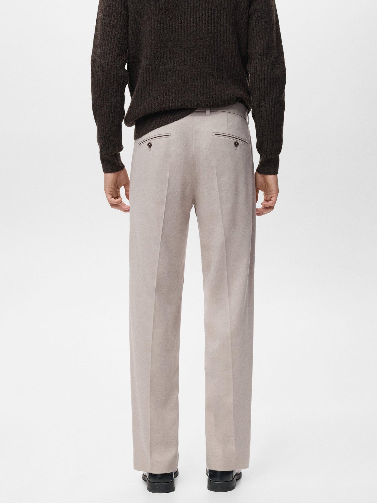 Product image 4 of 8, which shows Mango Savoir Trousers, Light Beige, 30