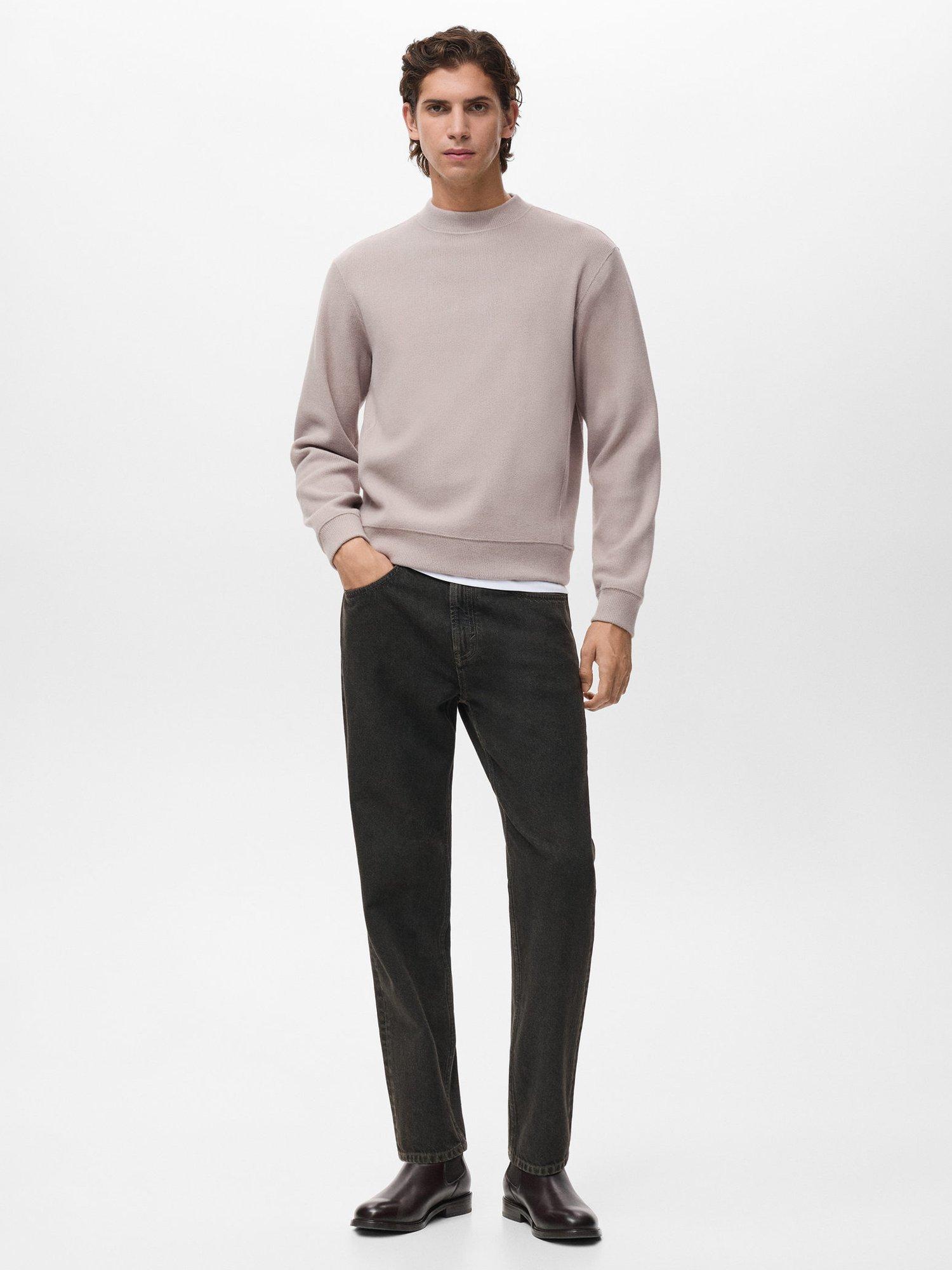 Product image 2 of 8, which shows Mango Besalu Sweatshirt, Pastel Brown, S