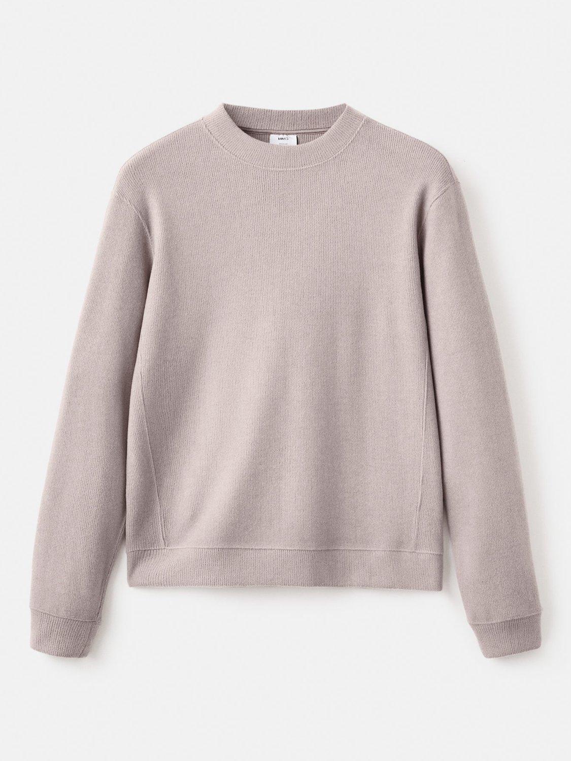 Product image 3 of 8, which shows Mango Besalu Sweatshirt, Pastel Brown, S