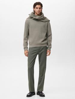 Mango Besalu Plain Sweatshirt, Green - view 2, Green