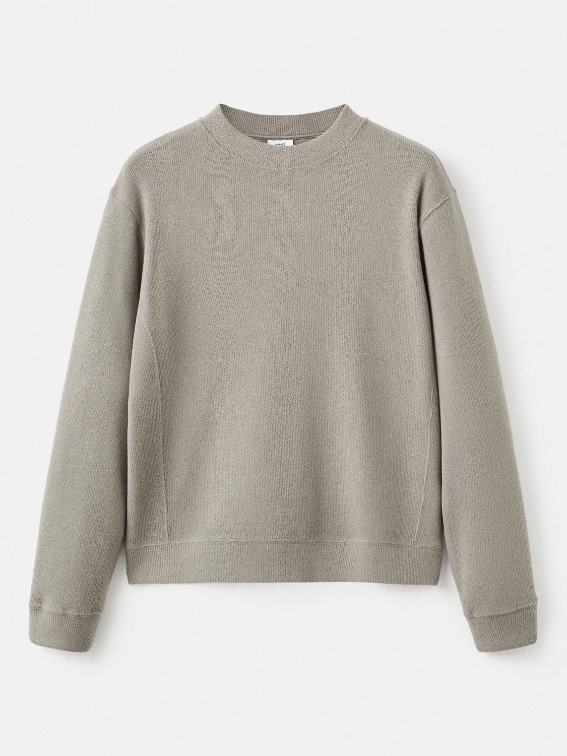 Product image 3 of 8, which shows Mango Besalu Plain Sweatshirt, Green, XS