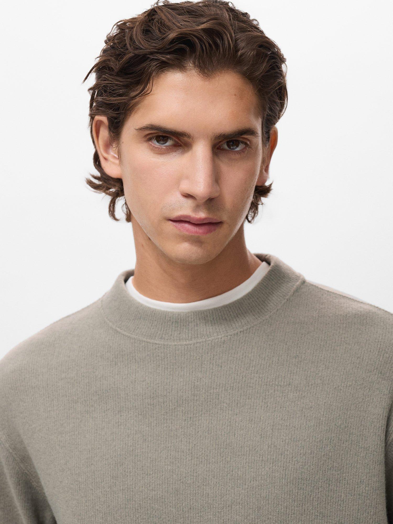 Product image 6 of 8, which shows Mango Besalu Plain Sweatshirt, Green, XS
