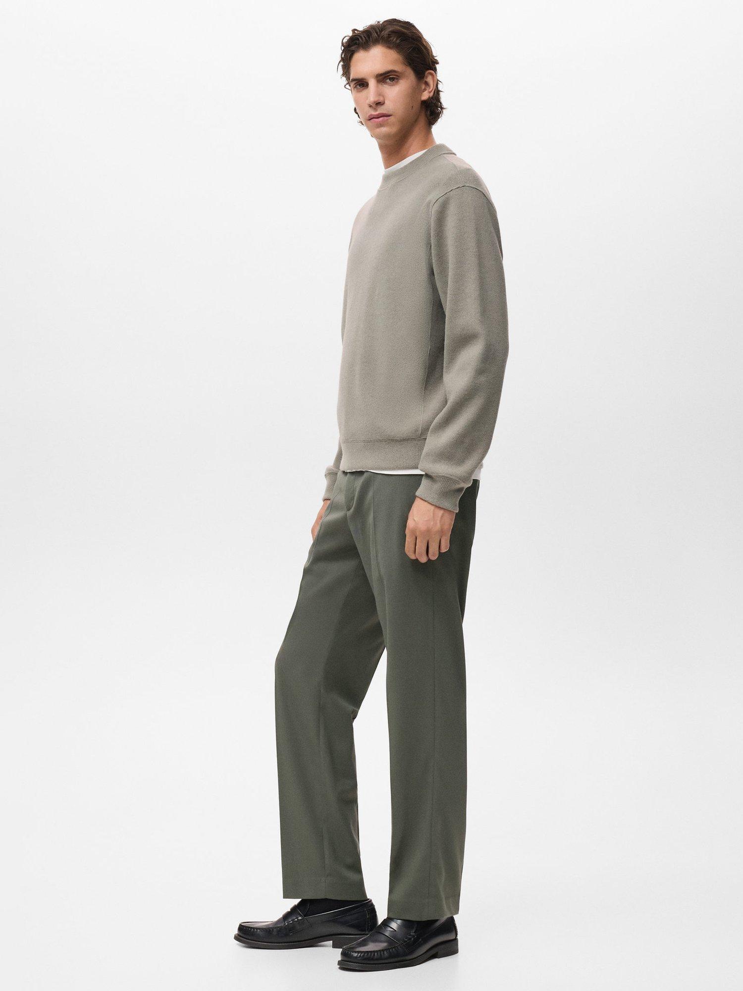 Product image 7 of 8, which shows Mango Besalu Plain Sweatshirt, Green, XS