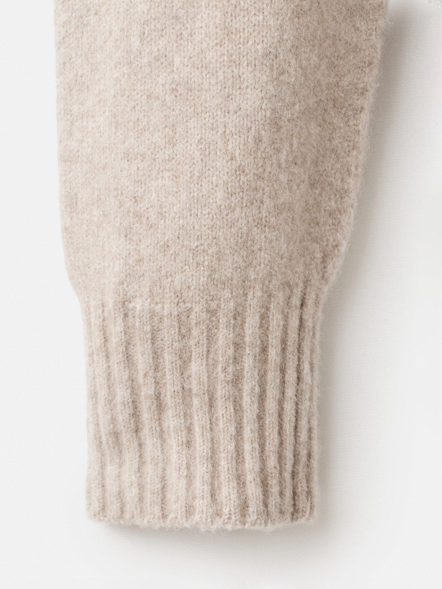 Product image 5 of 8, which shows Mango Knitted Wool Blend Sweater , Light Brown, XXL