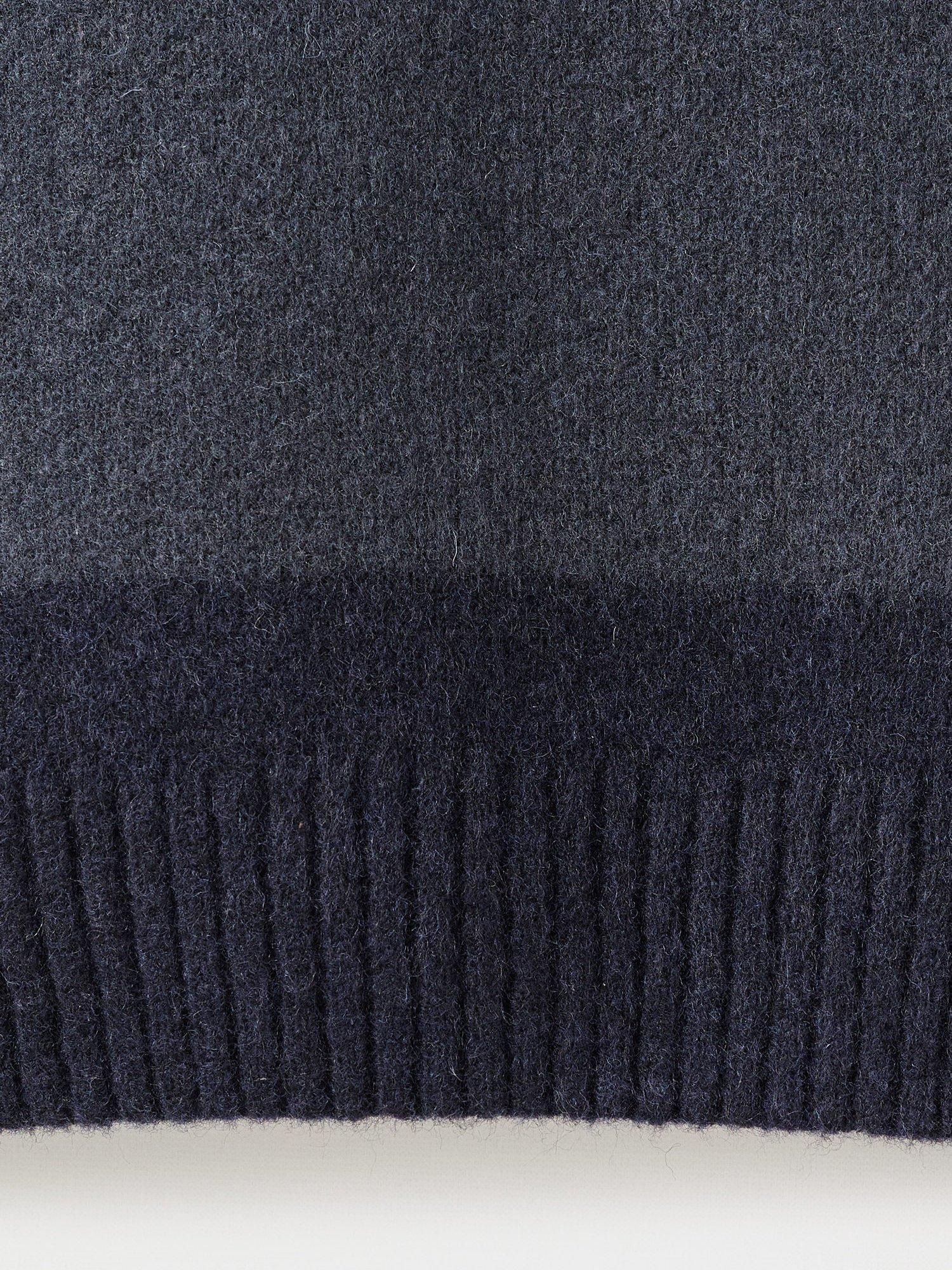 Product image 5 of 8, which shows Mango Striped Wool Blend Sweater  , Navy/Grey, M