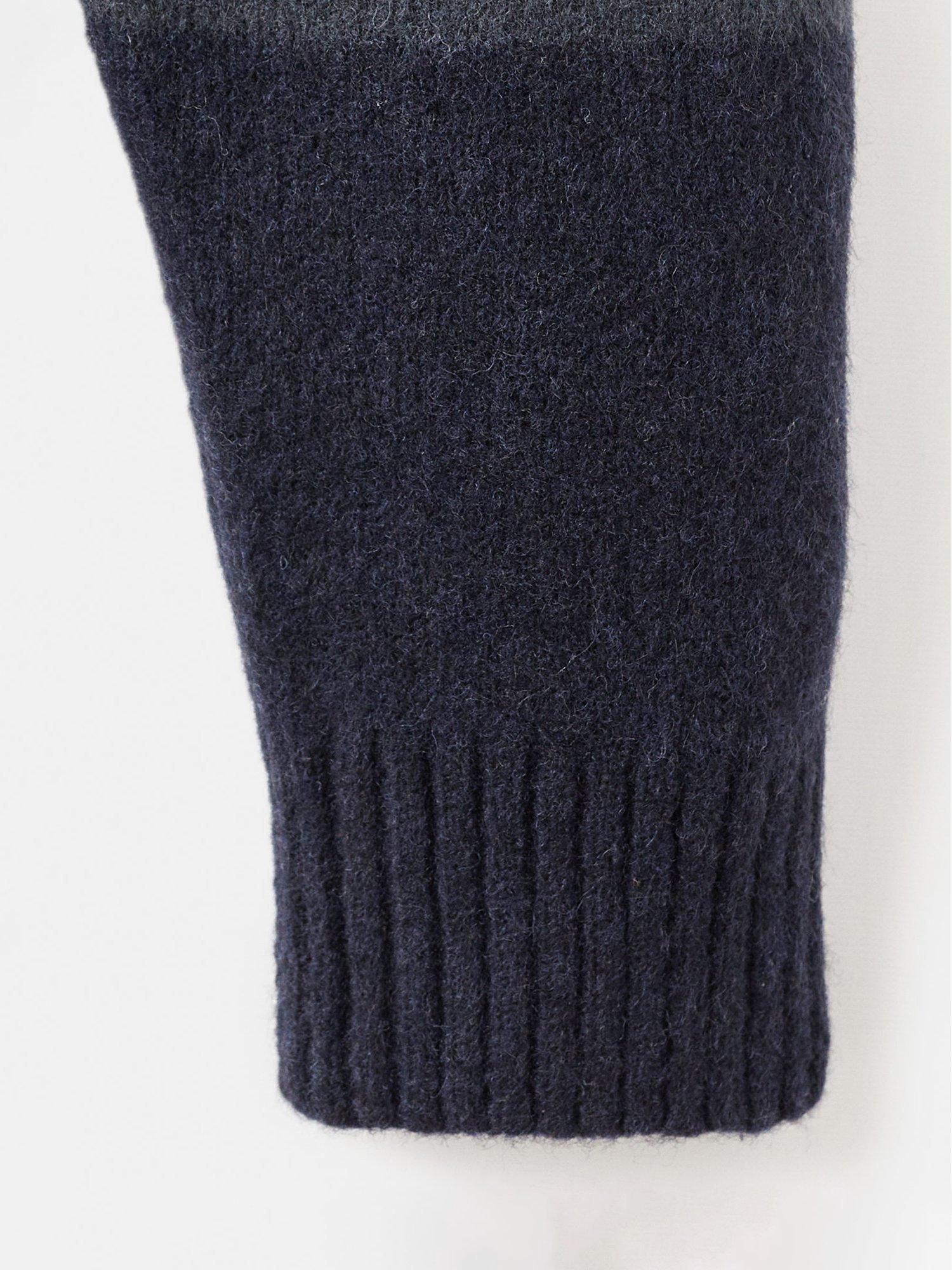 Product image 8 of 8, which shows Mango Striped Wool Blend Sweater  , Navy/Grey, M