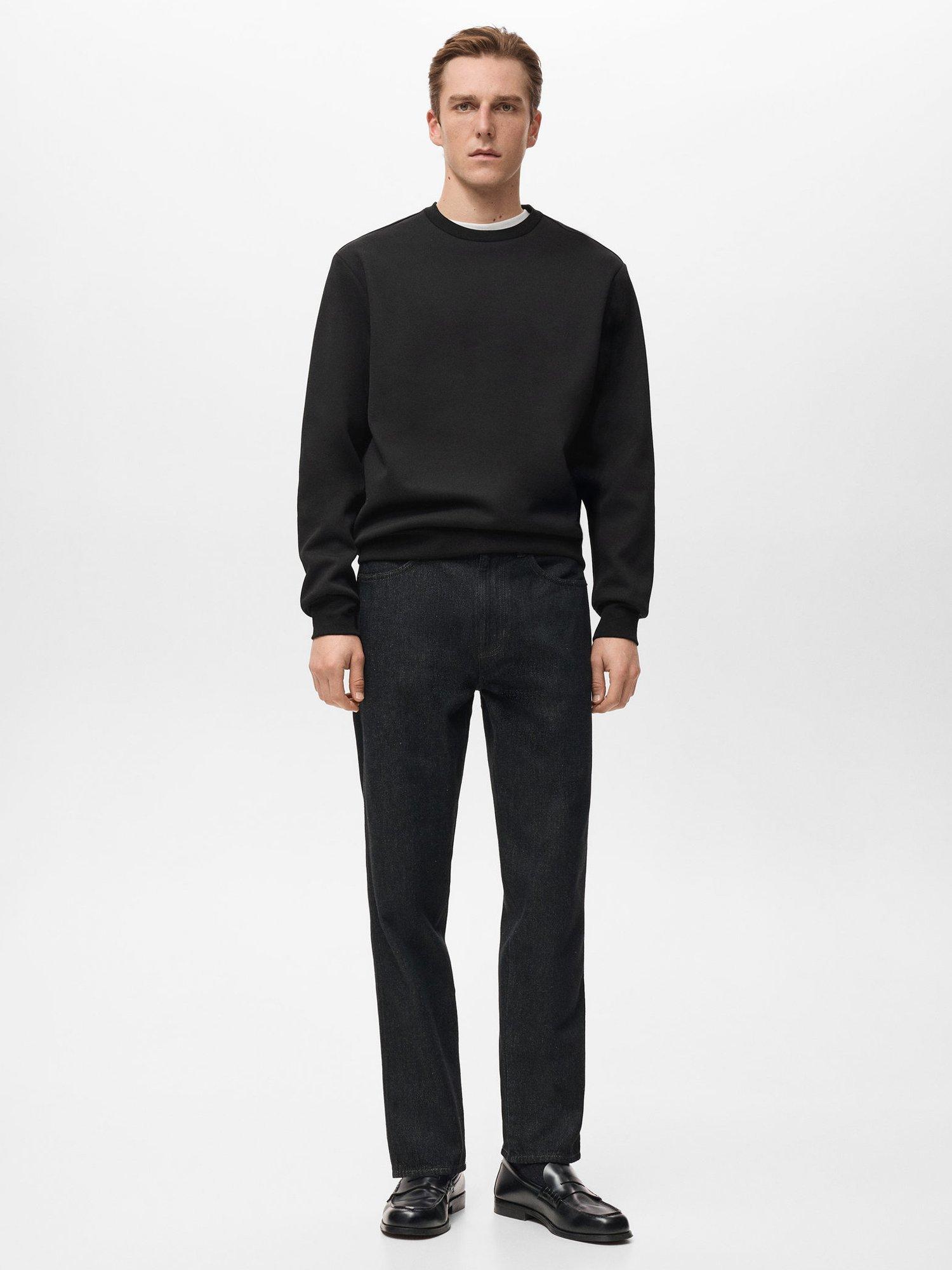 Product image 2 of 8, which shows Mango Nola Cotton Blend Sweatshirt, Black, S