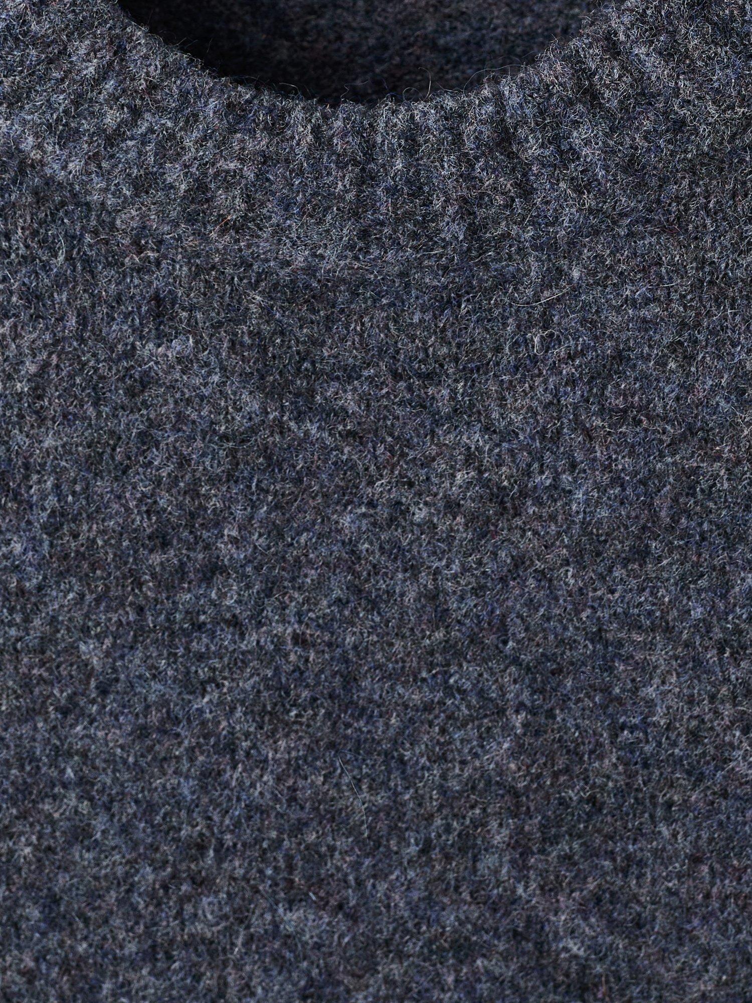 Product image 8 of 8, which shows Mango Oreo Wool Blend Crew Neck Jumper, Medium Blue, XXL