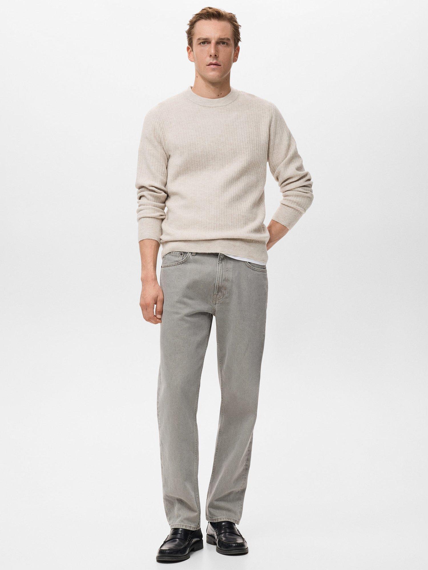 Product image 2 of 8, which shows Mango Park Crew Neck Jumper, Light Beige, XXL