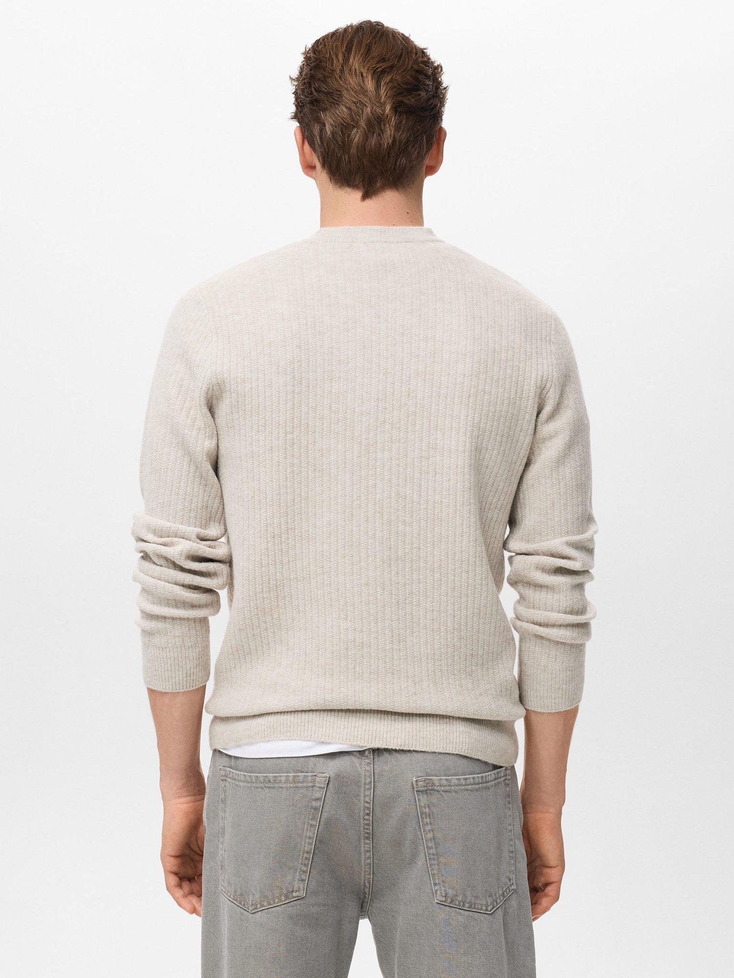 Product image 4 of 8, which shows Mango Park Crew Neck Jumper, Light Beige, XXL