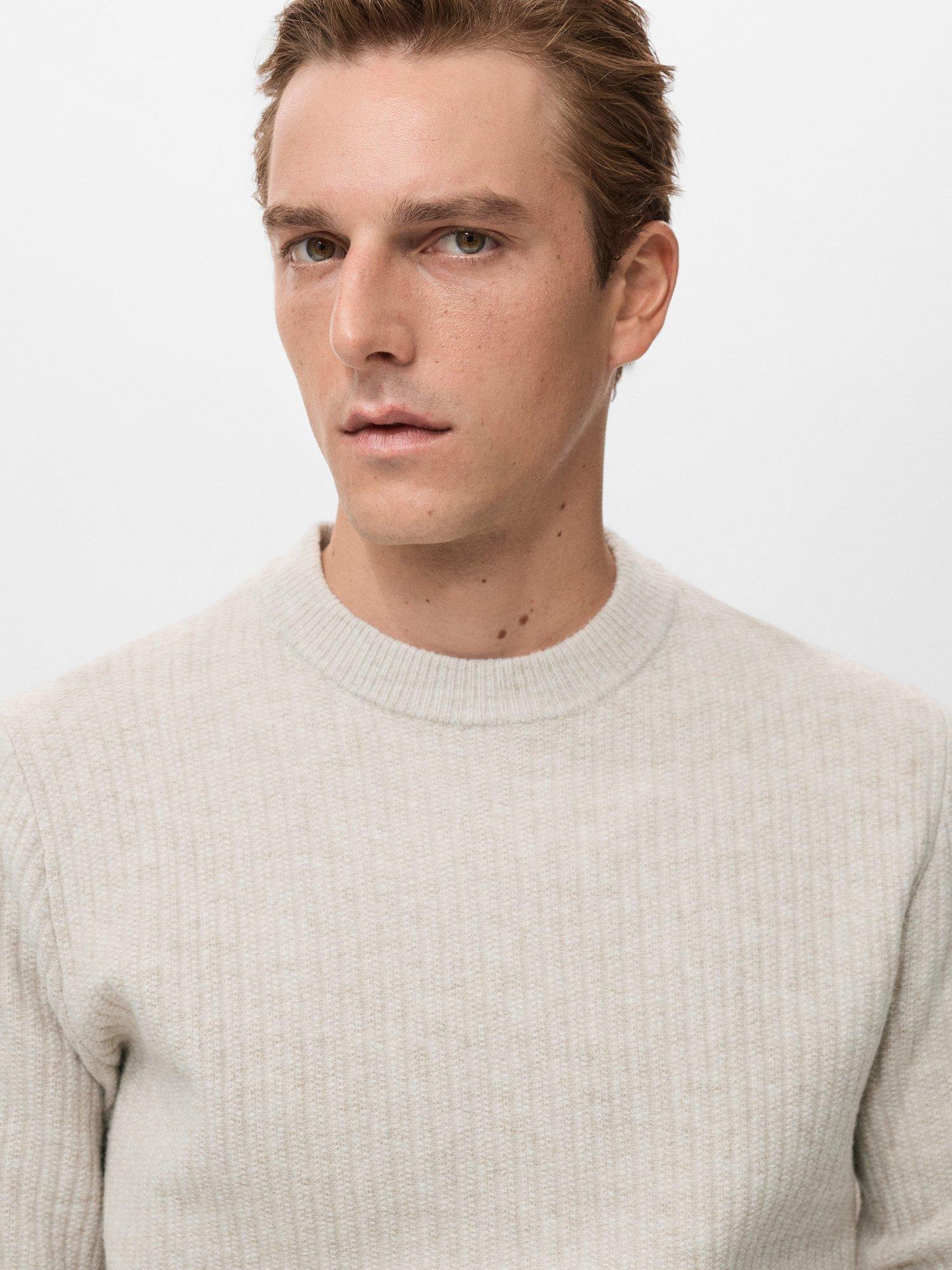 Product image 6 of 8, which shows Mango Park Crew Neck Jumper, Light Beige, XXL