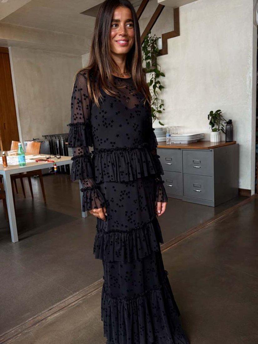 Product image 2 of 4, which shows Never Fully Dressed Felicity Star Devoree Dress, Black, 6