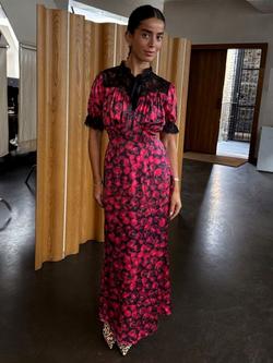 Never Fully Dressed Lyla Cherry Dress, Black Multi Black - view 2, Black Multi Black