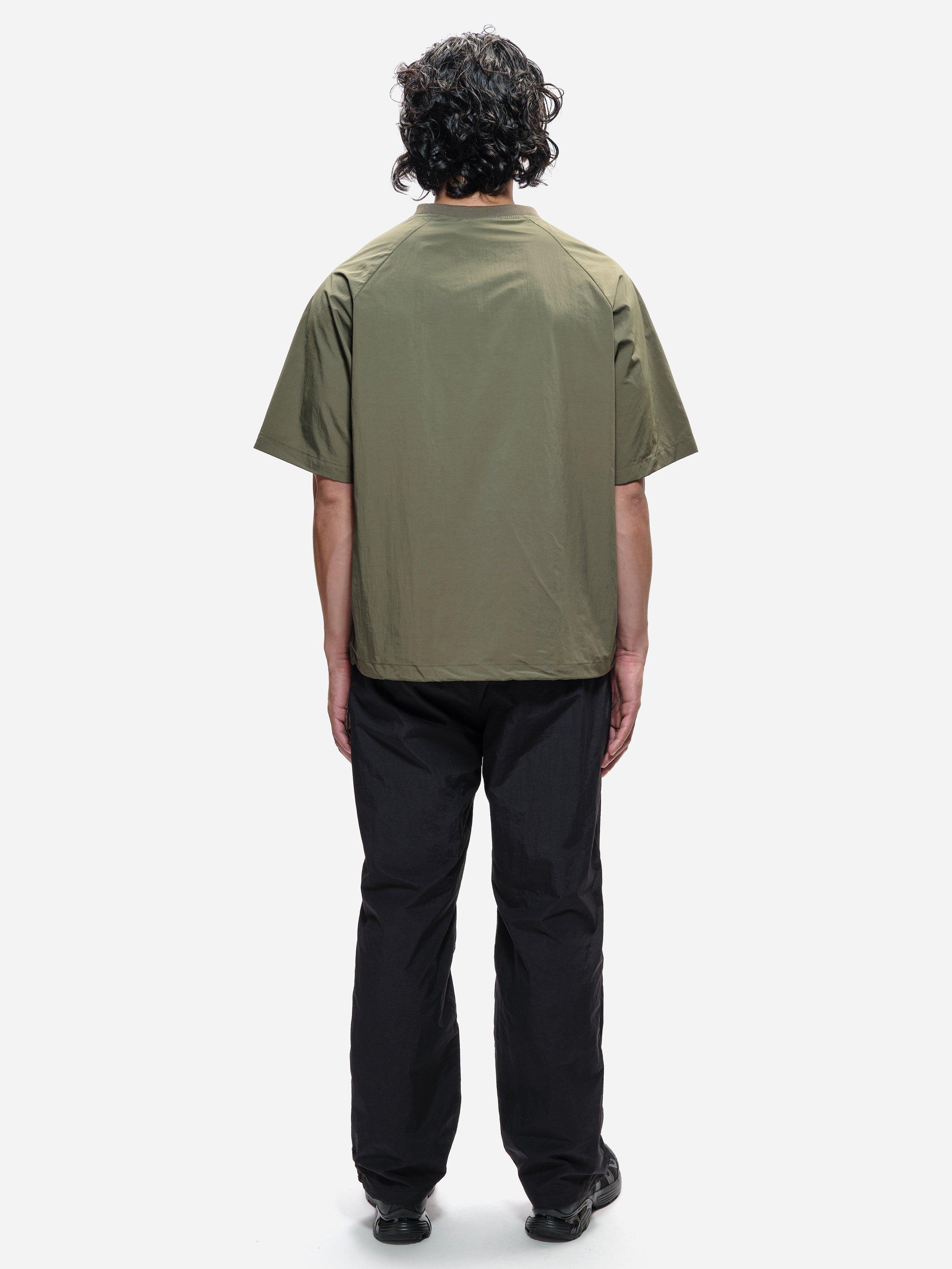 Product image 7 of 9, which shows ELLIKER Kex Nylon Regular Fit Tech T-Shirt, Khaki, XL