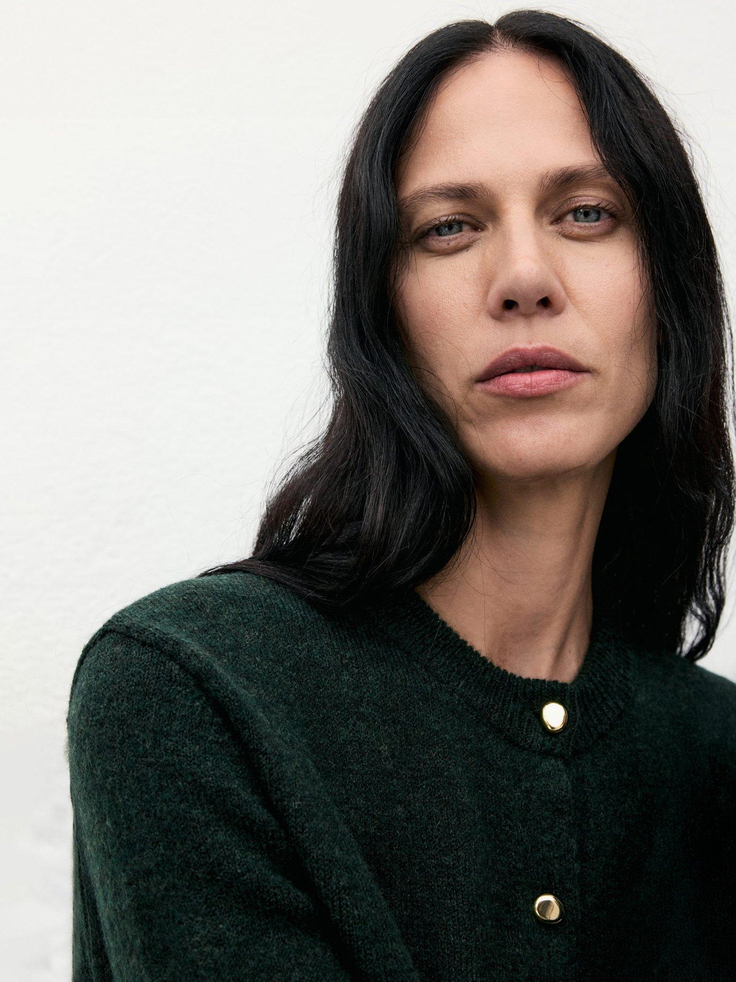 Product image 6 of 7, which shows Mango Eliote Cardigan, Green, L