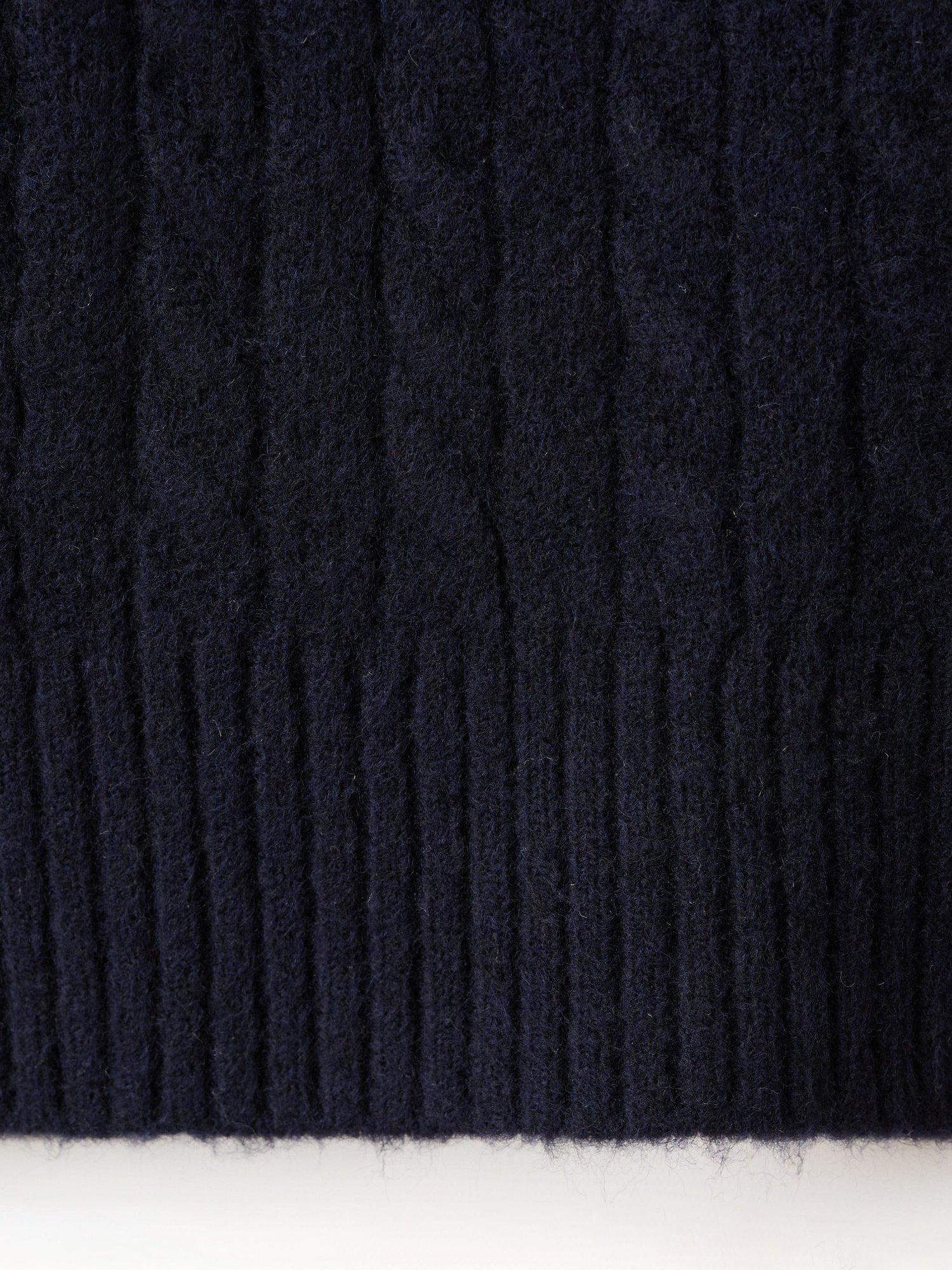 Product image 5 of 9, which shows Mango Marine V-Neck Knit Cardigan, Navy, 5XL