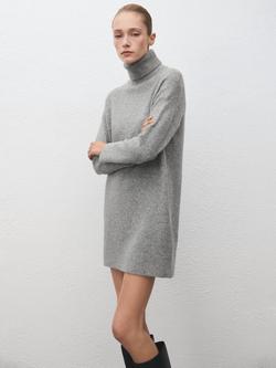 Mango Taldote Midi Jumper Dress, Grey