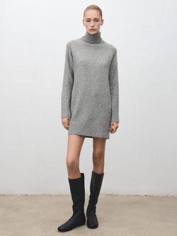 Mango Taldote Midi Jumper Dress - view 2, Grey