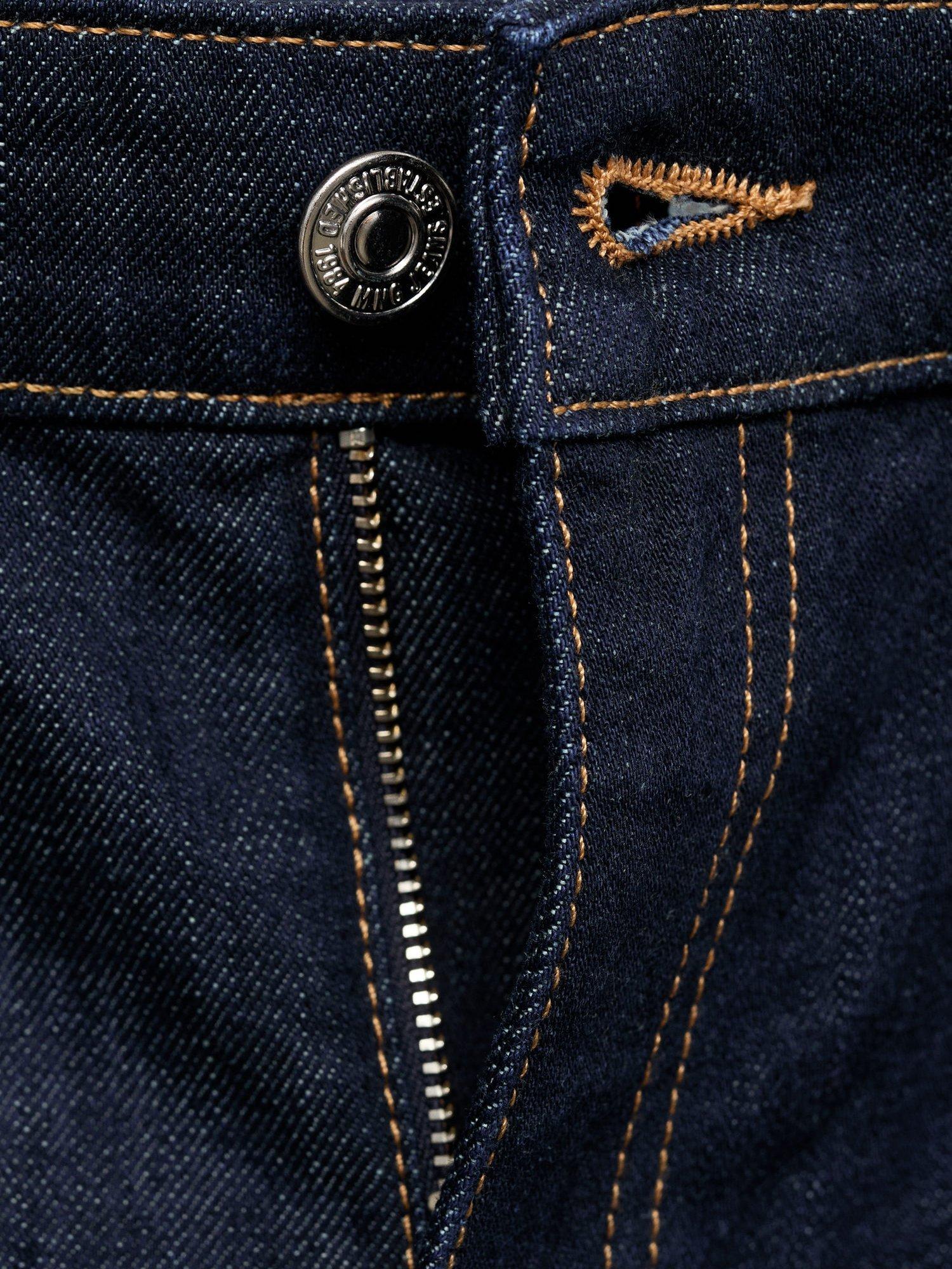 Product image 5 of 8, which shows Mango Annie Wide Leg Fit Jeans, Dark Blue, 10