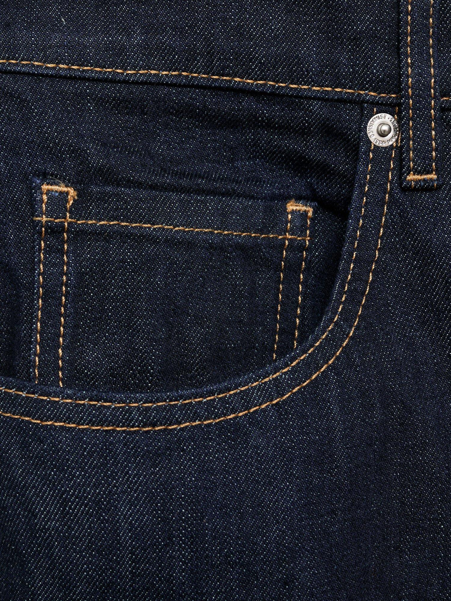Product image 8 of 8, which shows Mango Annie Wide Leg Fit Jeans, Dark Blue, 10