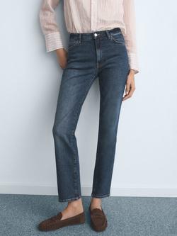 Mango Delia Slim Denim Jeans, Blue