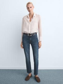 Mango Delia Slim Denim Jeans - view 2, Blue