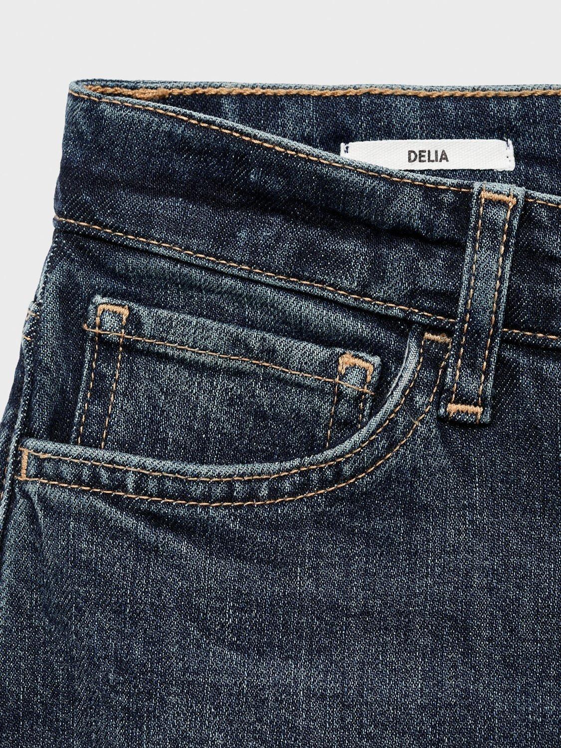 Product image 5 of 9, which shows Mango Delia Slim Denim Jeans, Blue, 4