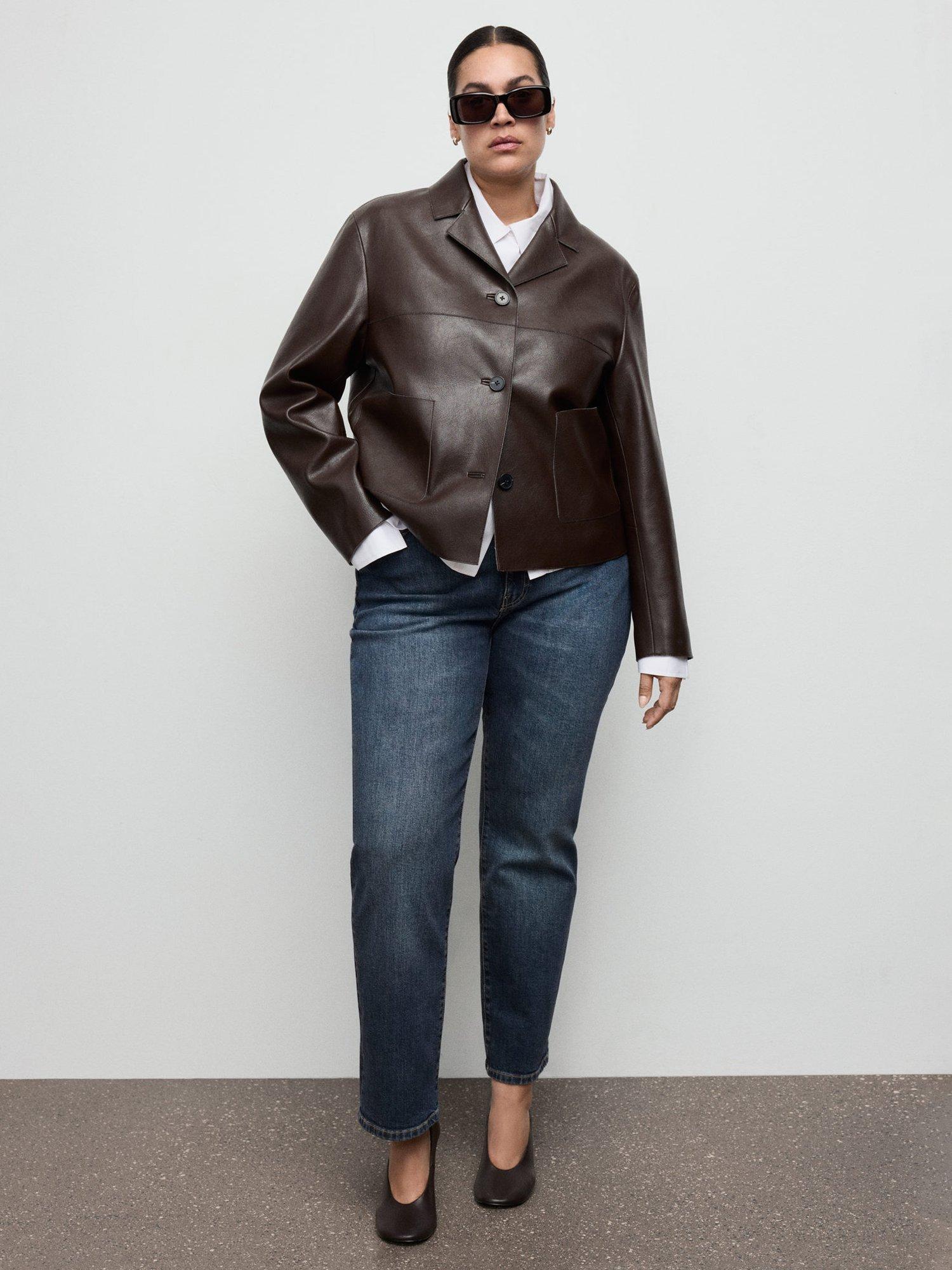 Product image 8 of 9, which shows Mango Delia Slim Denim Jeans, Blue, 4