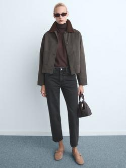 Mango Delia Slim Denim Jeans - view 2, Washed Black