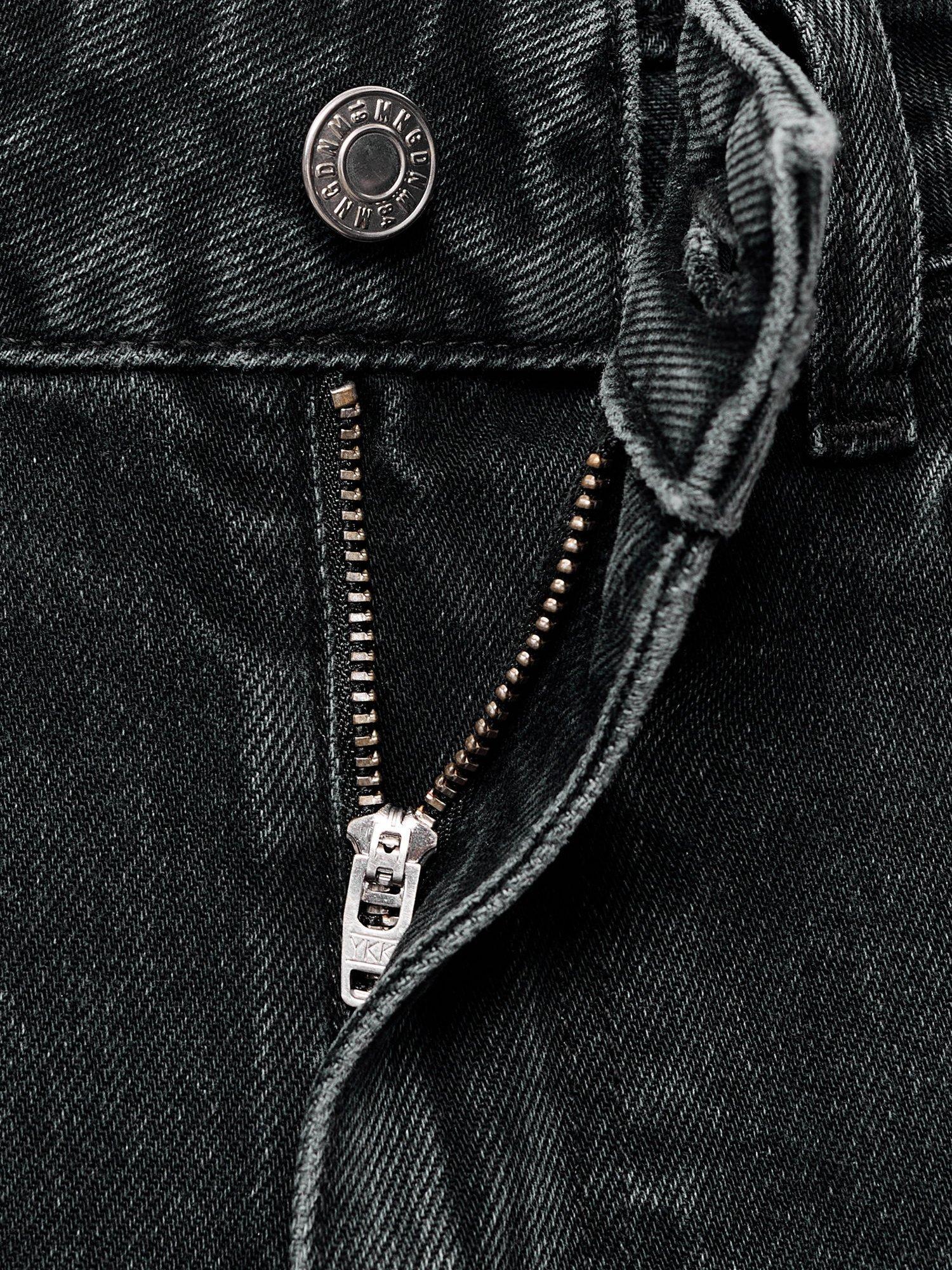 Product image 5 of 7, which shows Mango Delia Slim Denim Jeans, Washed Black, 4