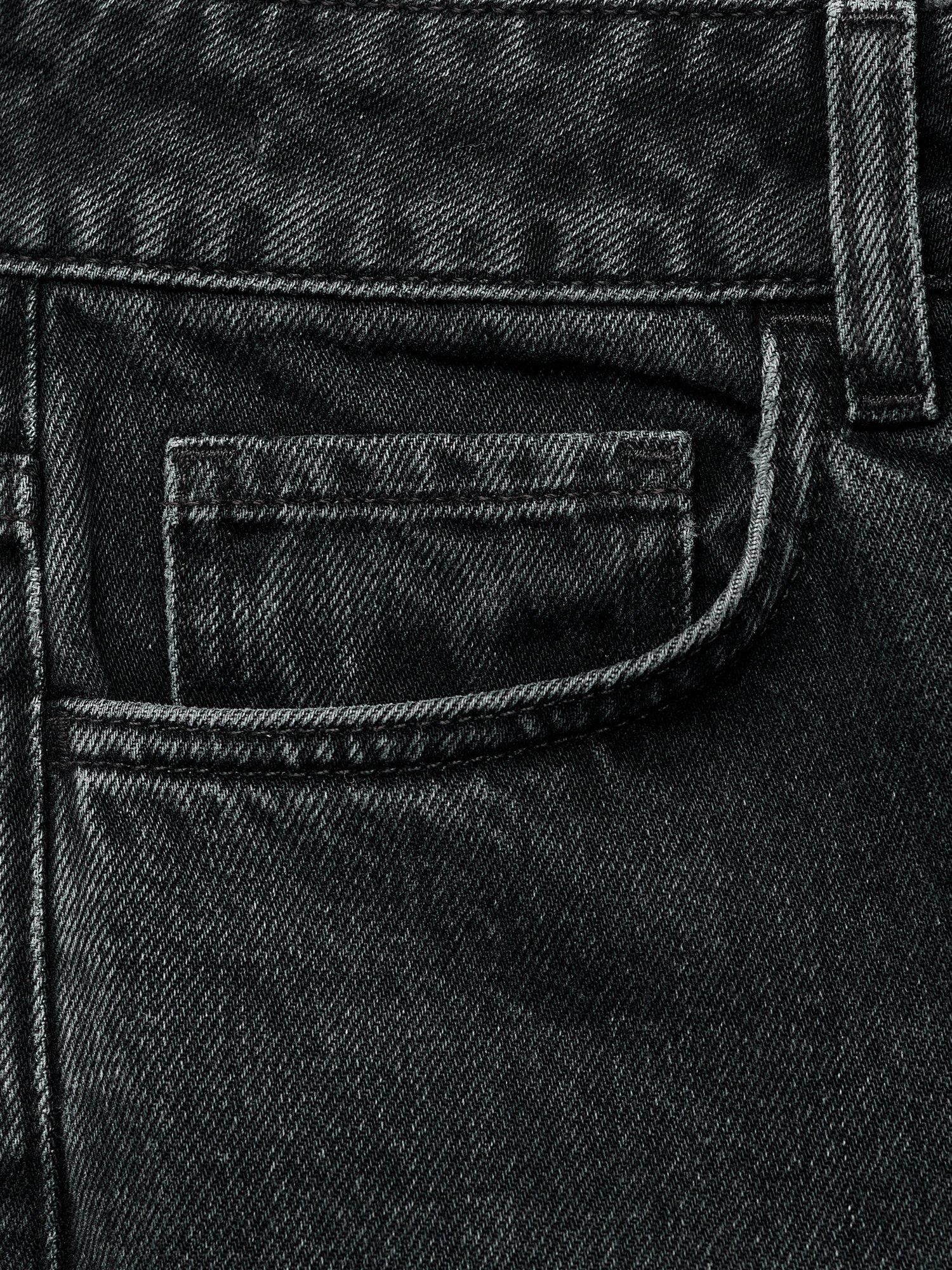 Product image 7 of 7, which shows Mango Delia Slim Denim Jeans, Washed Black, 4