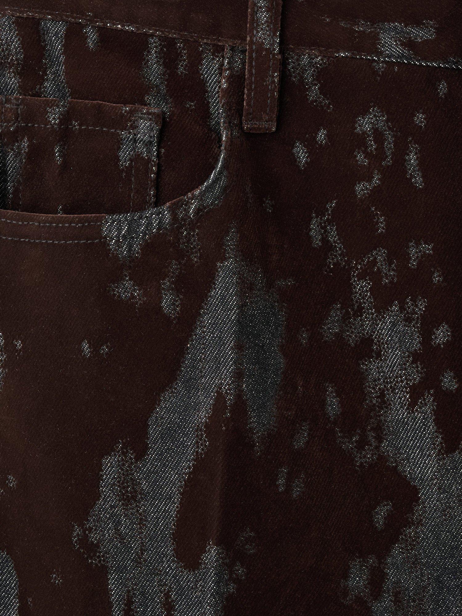 Product image 5 of 11, which shows Mango Olimpiap Wide Leg Fit Jeans, Dark Brown, 4