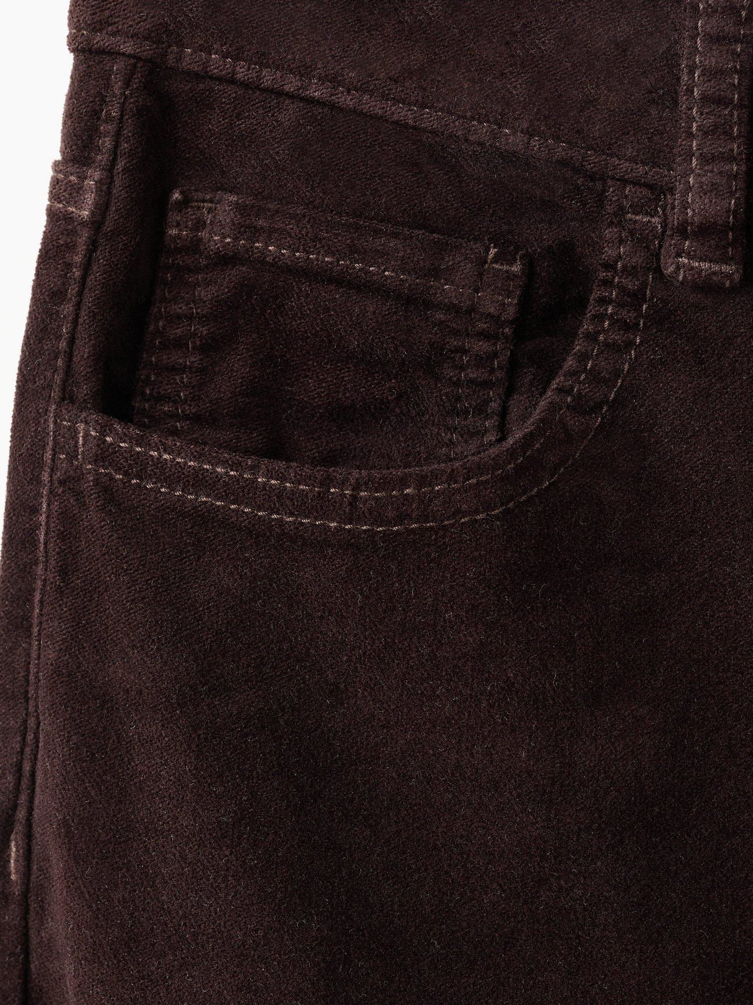 Product image 5 of 8, which shows Mango Violetav Flared Velvet Jeans, Dark Brown, 10