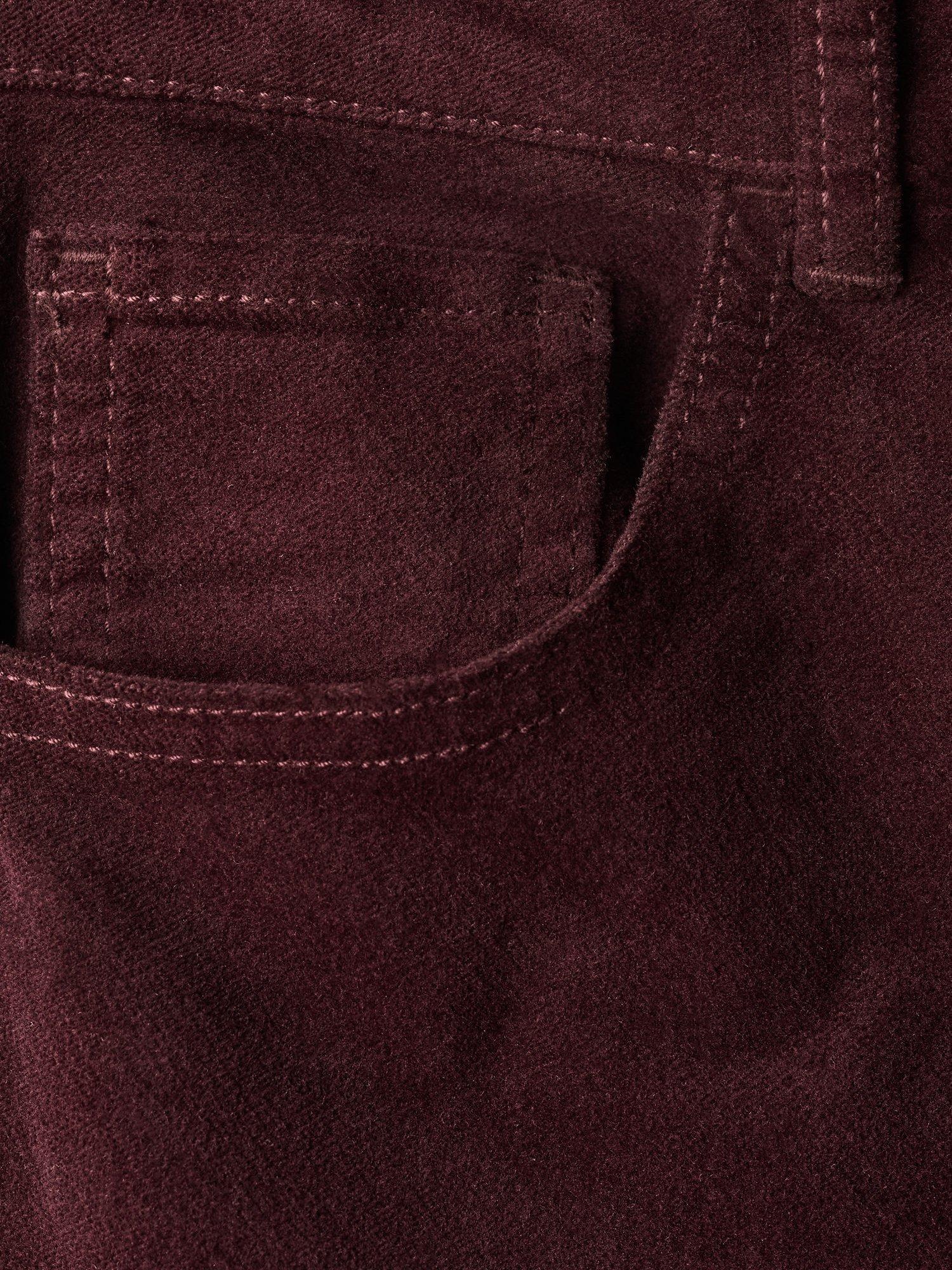 Product image 5 of 7, which shows Mango Violetav Skinny Flared Fit Jeans, Dark Red, 4